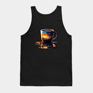 Clear tea cup of beautiful peaceful morning Tank Top